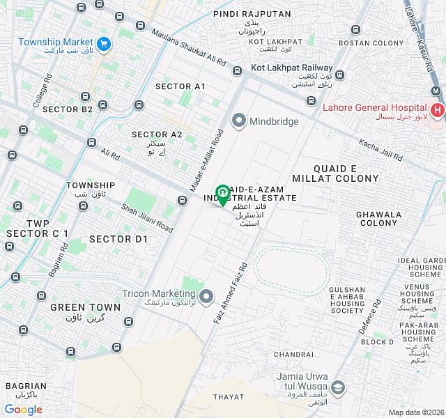 7 KANAL FACTORY FOR SALE in Quaid-e-Azam Industrial Estate, Lahore