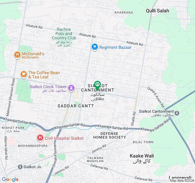 Triple Storey COMMERCIAL SHOP For Sale At CANTT Ghanta Ghar Road Opposite Side Of Retro Pizza in Cantt, Sialkot